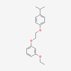 molecular formula C19H24O3 B1659273 1-Ethoxy-3-[2-(4-propan-2-ylphenoxy)ethoxy]benzene CAS No. 6436-17-5