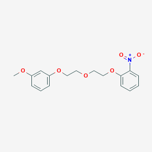 molecular formula C17H19NO6 B1659279 1-[2-[2-(3-Methoxyphenoxy)ethoxy]ethoxy]-2-nitrobenzene CAS No. 6438-01-3