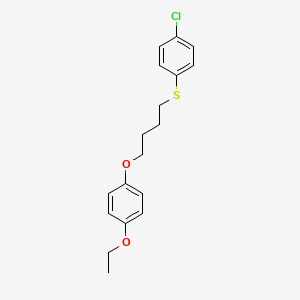 1-Chloro-4-[4-(4-ethoxyphenoxy)butylsulfanyl]benzene
