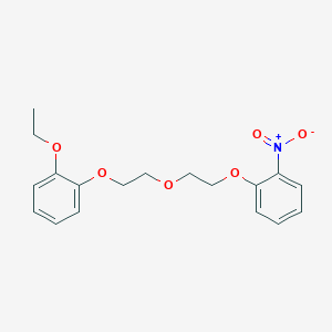 molecular formula C18H21NO6 B1659301 1-[2-[2-(2-Ethoxyphenoxy)ethoxy]ethoxy]-2-nitrobenzene CAS No. 6448-20-0