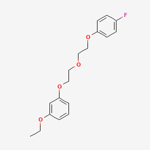 molecular formula C18H21FO4 B1659311 1-Ethoxy-3-[2-[2-(4-fluorophenoxy)ethoxy]ethoxy]benzene CAS No. 6451-98-5