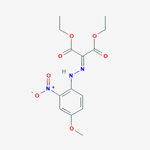 Propanedioic acid, [(4-methoxy-2-nitrophenyl)hydrazono]-, diethyl ester