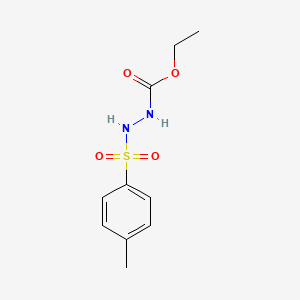 molecular formula C10H14N2O4S B1659333 ethyl N-[(4-methylphenyl)sulfonylamino]carbamate CAS No. 6461-95-6