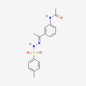 N-(3-{N-[(4-methylphenyl)sulfonyl]ethanehydrazonoyl}phenyl)acetamide