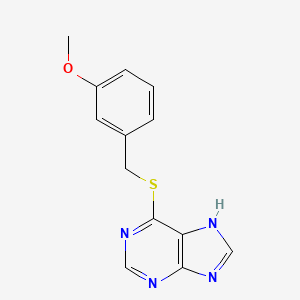 6-[(3-methoxyphenyl)methylsulfanyl]-7H-purine