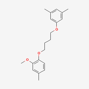 molecular formula C20H26O3 B1659364 1-[4-(3,5-Dimethylphenoxy)butoxy]-2-methoxy-4-methylbenzene CAS No. 6473-34-3