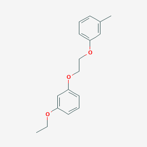molecular formula C17H20O3 B1659367 1-Ethoxy-3-[2-(3-methylphenoxy)ethoxy]benzene CAS No. 6477-63-0