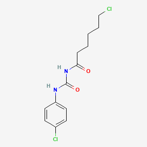 molecular formula C13H16Cl2N2O2 B1659374 N-(6-chlorohexanoyl)-N'-(4-chlorophenyl)urea CAS No. 647824-94-0