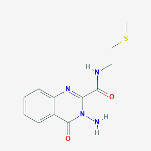 3-amino-N-[2-(methylthio)ethyl]-4-oxo-3,4-dihydroquinazoline-2-carboxamide
