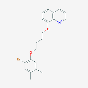 8-[4-(2-Bromo-4,5-dimethylphenoxy)butoxy]quinoline