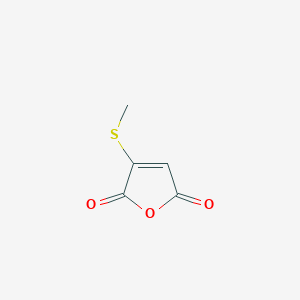 molecular formula C5H4O3S B1659388 3-(Methylsulfanyl)furan-2,5-dione CAS No. 64810-01-1