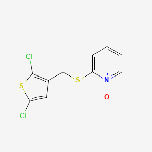 molecular formula C10H7Cl2NOS2 B1659393 2-{[(2,5-Dichloro-3-thienyl)methyl]thio}pyridinium-1-olate CAS No. 648408-56-4