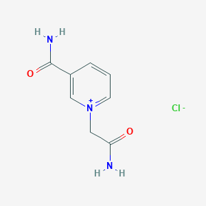 molecular formula C8H10ClN3O2 B1659400 1-(2-Amino-2-oxoethyl)-3-carbamoylpyridin-1-ium chloride CAS No. 64881-11-4