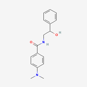 molecular formula C17H20N2O2 B1659405 4-(dimethylamino)-N-(2-hydroxy-2-phenylethyl)benzamide CAS No. 648900-17-8