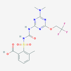 molecular formula C16H17F3N6O6S B165941 Triflusulfuron CAS No. 135990-29-3