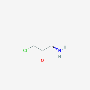 molecular formula C4H8ClNO B1659415 (3S)-3-amino-1-chlorobutan-2-one CAS No. 64981-26-6