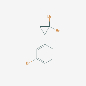 molecular formula C9H7Br3 B1659420 1-Bromo-3-(2,2-dibromocyclopropyl)benzene CAS No. 65038-18-8