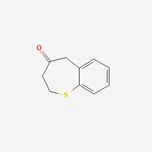 molecular formula C10H10OS B1659422 2,3-Dihydro-1-benzothiepin-4(5H)-one CAS No. 65039-90-9
