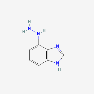 molecular formula C7H8N4 B1659428 4-Hydrazinyl-1H-benzimidazole CAS No. 650638-11-2