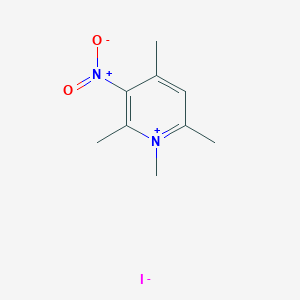 molecular formula C9H13IN2O2 B1659430 Pyridinium, 1,2,4,6-tetramethyl-3-nitro-, iodide CAS No. 65081-41-6