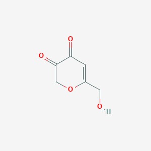 2H-Pyran-3,4-dione, 6-(hydroxymethyl)-