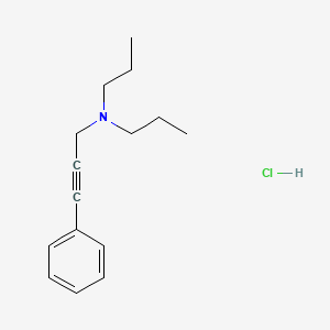 2-Propyn-1-amine, N,N-dipropyl-3-phenyl-, hydrochloride