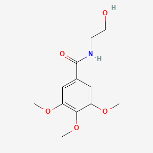 molecular formula C12H17NO5 B1659436 N-(2-Hydroxyethyl)-3,4,5-trimethoxybenzamide CAS No. 65133-73-5