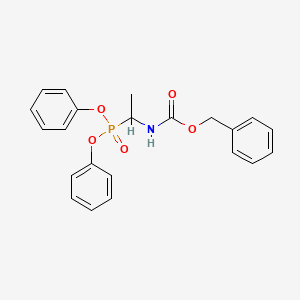 Carbamic acid, [1-(diphenoxyphosphinyl)ethyl]-, phenylmethyl ester