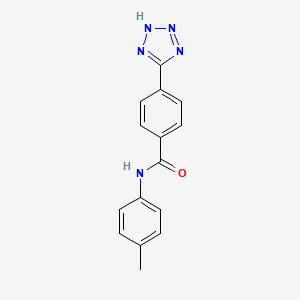 molecular formula C15H13N5O B1659446 N-(4-methylphenyl)-4-(2H-tetrazol-5-yl)benzamide CAS No. 651769-94-7