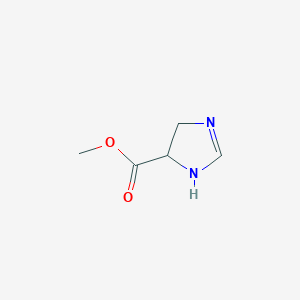 molecular formula C5H8N2O2 B1659450 methyl 4,5-dihydro-1H-imidazole-5-carboxylate CAS No. 652128-54-6