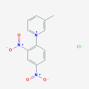molecular formula C12H10ClN3O4 B1659459 1-(2,4-Dinitrophenyl)-3-methylpyridin-1-ium chloride CAS No. 6526-37-0