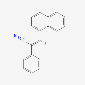 molecular formula C19H13N B1659460 (Z)-3-naphthalen-1-yl-2-phenylprop-2-enenitrile CAS No. 65260-38-0