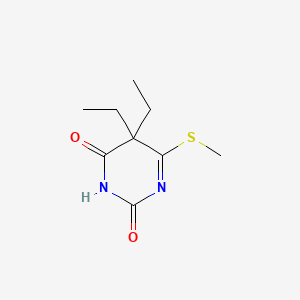 2,4(3H,5H)-Pyrimidinedione, 5,5-diethyl-6-(methylthio)-