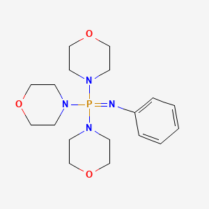 molecular formula C18H29N4O3P B1659492 Trimorpholin-4-yl(phenylimino)-lambda5-phosphane CAS No. 6547-93-9