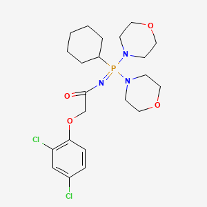 N-(cyclohexyl-dimorpholin-4-yl-phosphoranylidene)-2-(2,4-dichlorophenoxy)acetamide