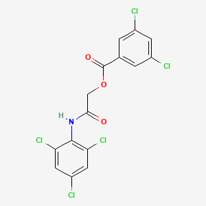 [(2,4,6-Trichlorophenyl)carbamoyl]methyl 3,5-dichlorobenzoate
