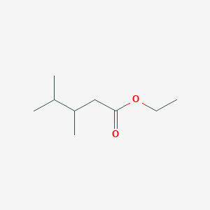 molecular formula C9H18O2 B1659521 3,4-二甲基戊酸乙酯 CAS No. 6570-83-8
