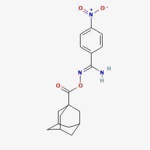 molecular formula C18H21N3O4 B1659524 [(Z)-[amino-(4-nitrophenyl)methylidene]amino] adamantane-1-carboxylate CAS No. 6572-95-8