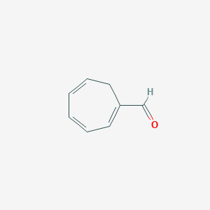 molecular formula C8H8O B1659538 1,3,5-Cycloheptatriene-1-carboxaldehyde CAS No. 65810-18-6