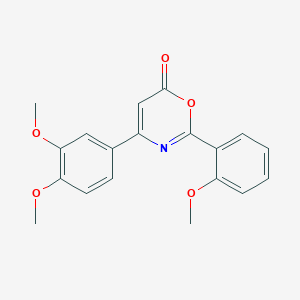 4-(3,4-Dimethoxyphenyl)-2-(2-methoxyphenyl)-1,3-oxazin-6-one