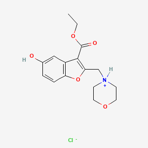 5-Hydroxy-2-(morpholinomethyl)-3-benzofurancarboxylic acid ethyl ester hydrochloride