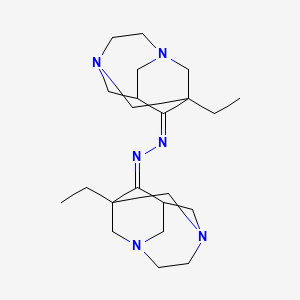 (E)-1-Ethyl-N-[(E)-(1-ethyl-3,6-diazatricyclo[4.3.1.13,8]undecan-9-ylidene)amino]-3,6-diazatricyclo[4.3.1.13,8]undecan-9-imine