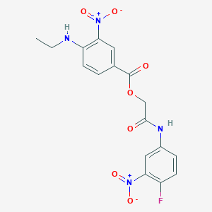 2-(4-Fluoro-3-nitroanilino)-2-oxoethyl 4-(ethylamino)-3-nitrobenzoate