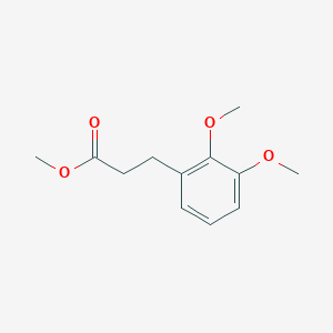 molecular formula C12H16O4 B1659558 Methyl 3-(2,3-dimethoxyphenyl)propanoate CAS No. 65953-99-3