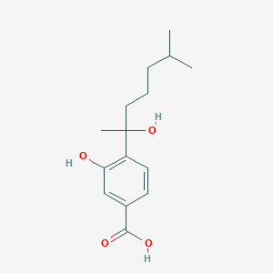 3-Hydroxy-4-(2-hydroxy-6-methylheptan-2-YL)benzoic acid