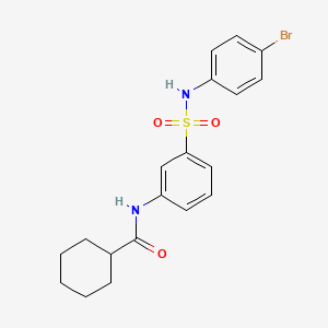 N-[3-[(4-bromophenyl)sulfamoyl]phenyl]cyclohexanecarboxamide