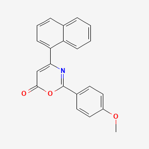 molecular formula C21H15NO3 B1659567 2-(4-Methoxyphenyl)-4-naphthalen-1-yl-1,3-oxazin-6-one CAS No. 6600-65-3