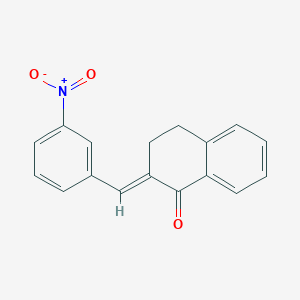 (2E)-2-(3-nitrobenzylidene)-3,4-dihydronaphthalen-1(2H)-one
