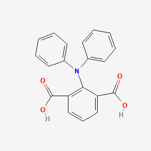 molecular formula C20H15NO4 B1659590 1,3-Benzenedicarboxylic acid, 2-(diphenylamino)- CAS No. 66131-65-5