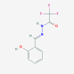 molecular formula C9H7F3N2O2 B1659591 2,2,2-Trifluoro-N-[(E)-(2-hydroxyphenyl)methylideneamino]acetamide CAS No. 66133-51-5